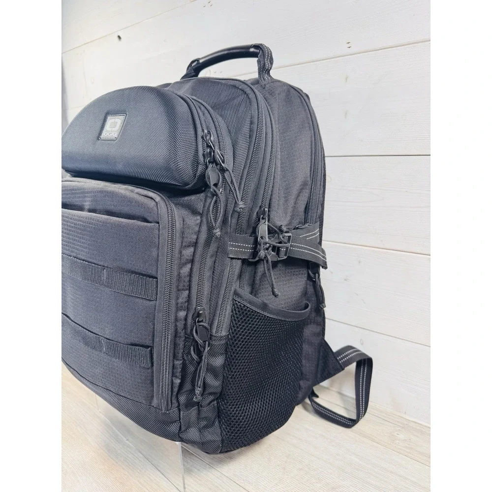 OGIO Alpha Prospect Backpack – Black On Black Laptop Travel/School Multi Pockets